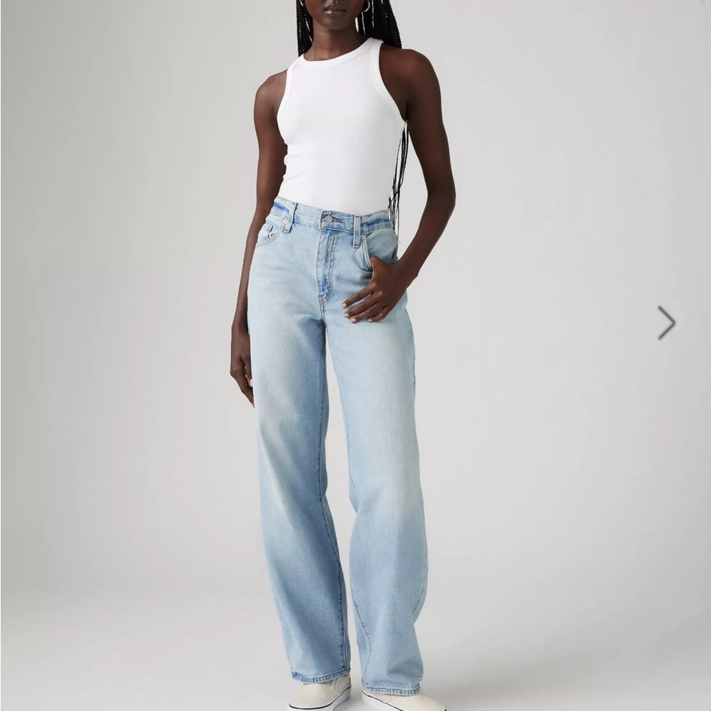 Baggy Dad Levi's Light Blue Jeans